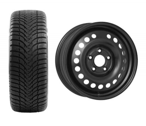Roata completa Hyundai i30 janta otel ALCAR 6595 6.5x16 + anvelopa Iarna Kumho WP51 WinterCraft 205/55 R16 91T Roti complete Hyundai